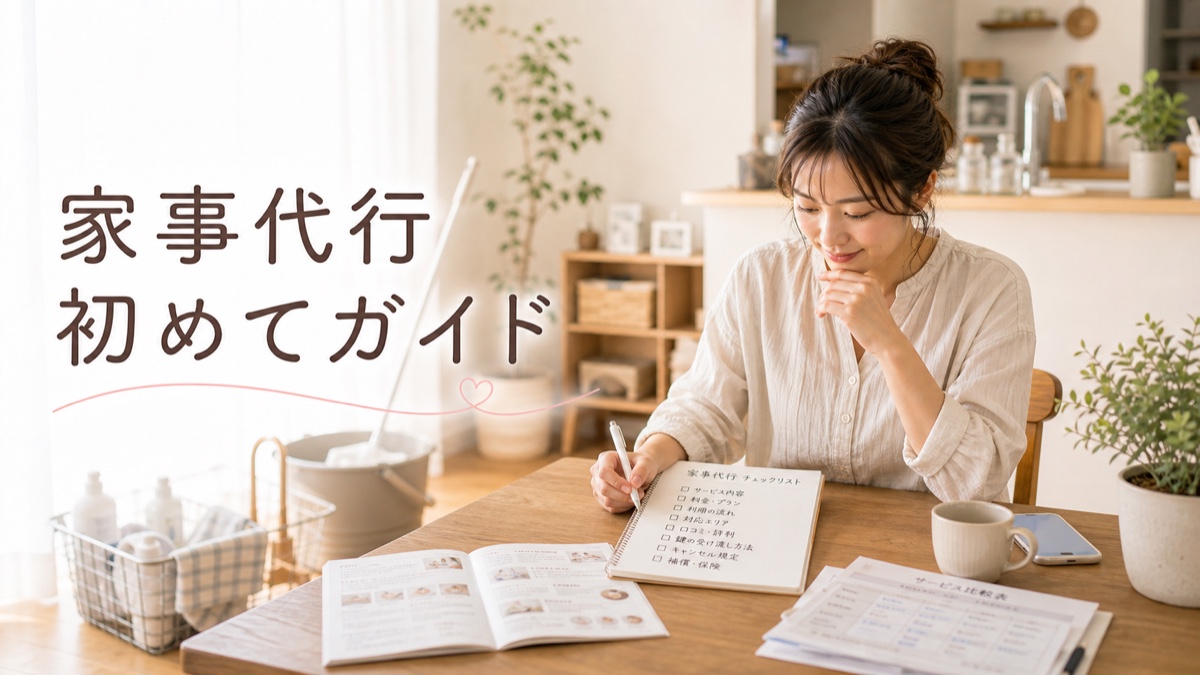 家事代行を初めて頼むママのための完全ガイド｜流れ・相場・失敗しない選び方